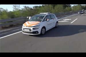Segon dia de proves amb vehicle autònom a l'AP-7 a Girona