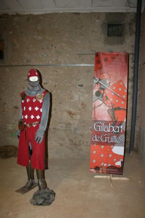 Representació del cavaller Gilbert de Cruïlles (1306 - 1395). La família Cruïlles va ser una de les més il·lustres de la noblesa feudal de l'Empordà.