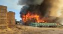 Un incendi crema el paller d'una granja a Riudellots de la Selva