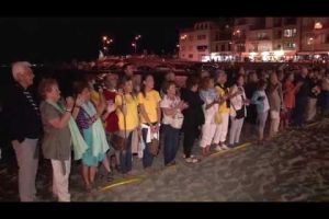 L'Escala ha assajat la V de l'11 de setembre