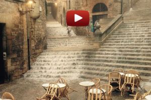 Una tempesta d'estiu deixa 19 litres en una hora a Girona