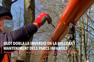 Olot dobla la inversió en la millora dels parcs infantils