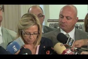 Joana Ortega explica les mesures del Govern als alcaldes dels municipis afectats pel foc