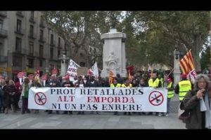 Unes 400 persones s'han manifestat a Figueres el 14-N