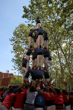 Fent el quatre de set amb l'agulla