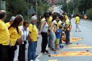 La Via Catalana, ben formada al llarg de l'avinguda Salvador Dalí de Figueres.