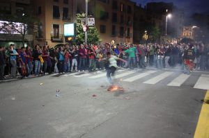 S'han consumit molts petards i bengales al llarg de la nit