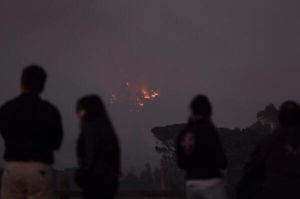 Les flames a 15 metres a Calonge