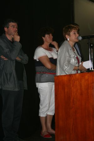 Moment del discurs a la festa del Voluntariat per la llengua a les comarques gironines, la qual estava adreçada als voluntaris i aprenents del programa VXL del Consorci per a la Normalització Lingüística.