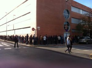 Llargues cues a l'Escola d'Hostaleria de Girona