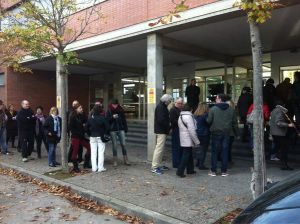 Llargues cues a l'Escola d'Hostaleria de Girona