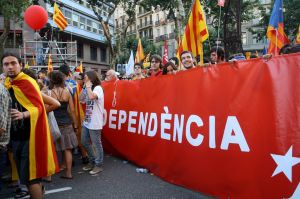 La concentració va reivindicar la independència de Catalunya
