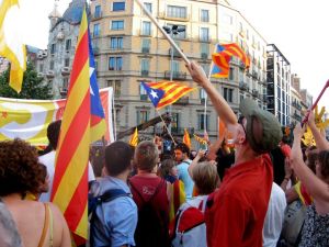 Milers de gironins es van aplegar a la capital per protestar contra la sentència del TC