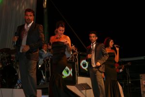 Ball de festa amb l'orquestra Selvatana a l'Era de Cal Cigarro
