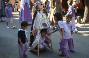 Els més petits també han volgut participar al recorregut