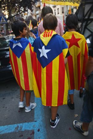 Els més joves també van participar a la manifestació
