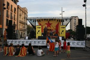 Moments abans d'iniciar-se la manifestació