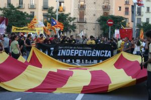 Al llarg de la manifestació els assistents van cridar 'Independència' repetidament