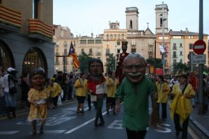 La colla gegantera, juntament amb la banda d'en Pere Botero, també hi van ser presents