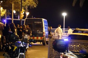 Pla tancat del desplegament policial a Cambrils