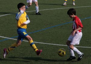 Jugada destacada durant el partit