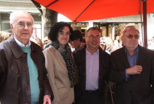 Diversos escriptors han estat aquest dissabte per Girona signant llibres.
