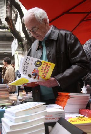 L'escriptor Josep Mª Espinàs aquest dissabte a Girona.
