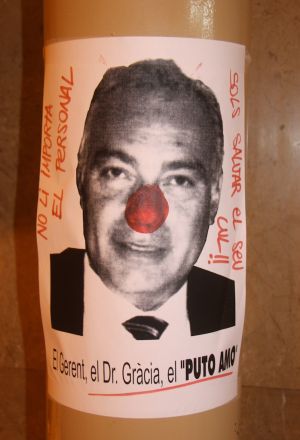 Els treballadors de l'Hospital Josep Trueta de Girona continuen amb la tancada indefinida.