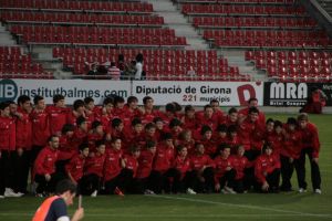 A la mitja part van sortir al camp els tres equips millors del Girona F.C. durant aquesta temporada