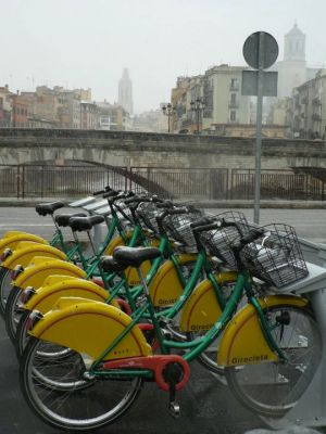 Girocletes enfarinades per la Neu a Girona