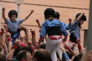 Cel·lebració dels Marrecs de Salt per haver aconseguit fer un 7 de 8