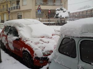 A Olot s'hi han acumulat més de mig metre de neu