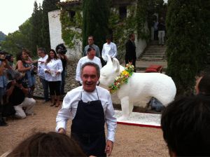 Ferran Adrià just abans d'entrar per última vegada al Bulli