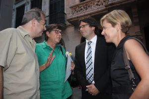 Joan Olòriz, Anna Pagans, Carles Puigdemont i Pia Bosch