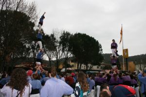 Diada castellera amb Els Marrecs de Salt i Els Castellers de Figueres