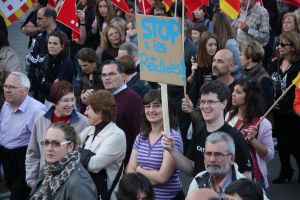 Els manifestants han omplert els carrers de Girona