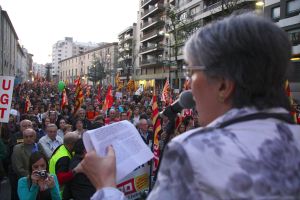 Un moment de la lectura del manifest