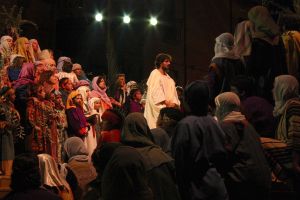 L'escenificació de Jesús durant la Processó de Verges