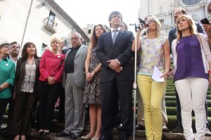 Un moment de la inauguració del 'Girona, Temps de Flors'