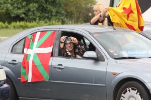 Molts usuaris han volgut immortalitzar en vídeo la protesta organitzada per 'Prou Peatges'