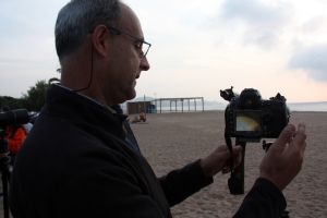 Imatge per al record del tram final del trànsit de Venus, l'únic que els núvols han permès captar a Platja d'Aro