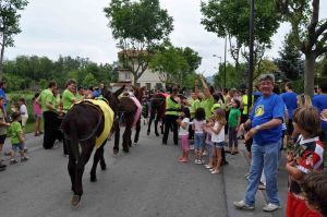 Moment en que arribaven els "burros de la sort"