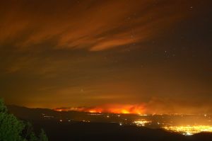 La matinada del diumenge al dilluns des de Rocacorba