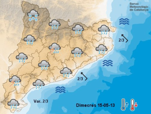 Es preveu una setmana de xàfecs i tempestes arreu del país