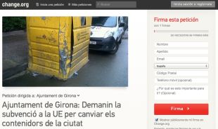 Recullen signatures reclamant el canvi de contenidors a Girona