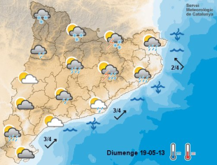 Alerta per fortes tempestes el diumenge