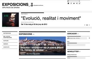 La Diputació de Girona estrena un web per les exposicions