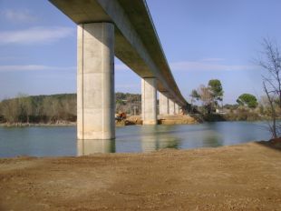 Finalitza la construcció del viaducte del riu Fluvià, el més llarg del tram del TGV entre Barcelona i Figueres 