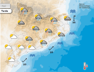 Les tempestes reapareixeran dimecres per terres gironines
