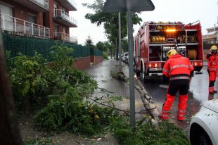 Les tempestes descarreguen amb força al Gironès i la Selva